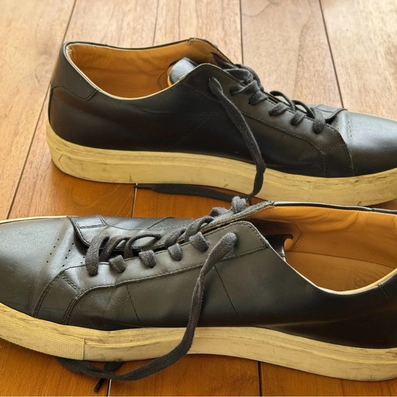 Greats Italy-made Black Leather Men's Sneakers - Picture 8 of 8